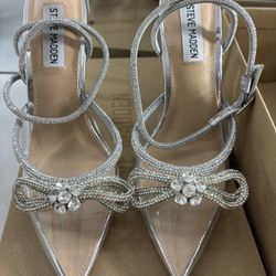 steve madden clear heels