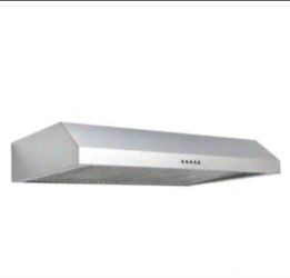 Vissani 36 in. W Under Cabinet Range Hood in Stainless Steel