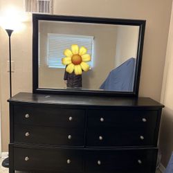 Dresser + Mirror + 6 Drawers (Purchased From The Room Place)