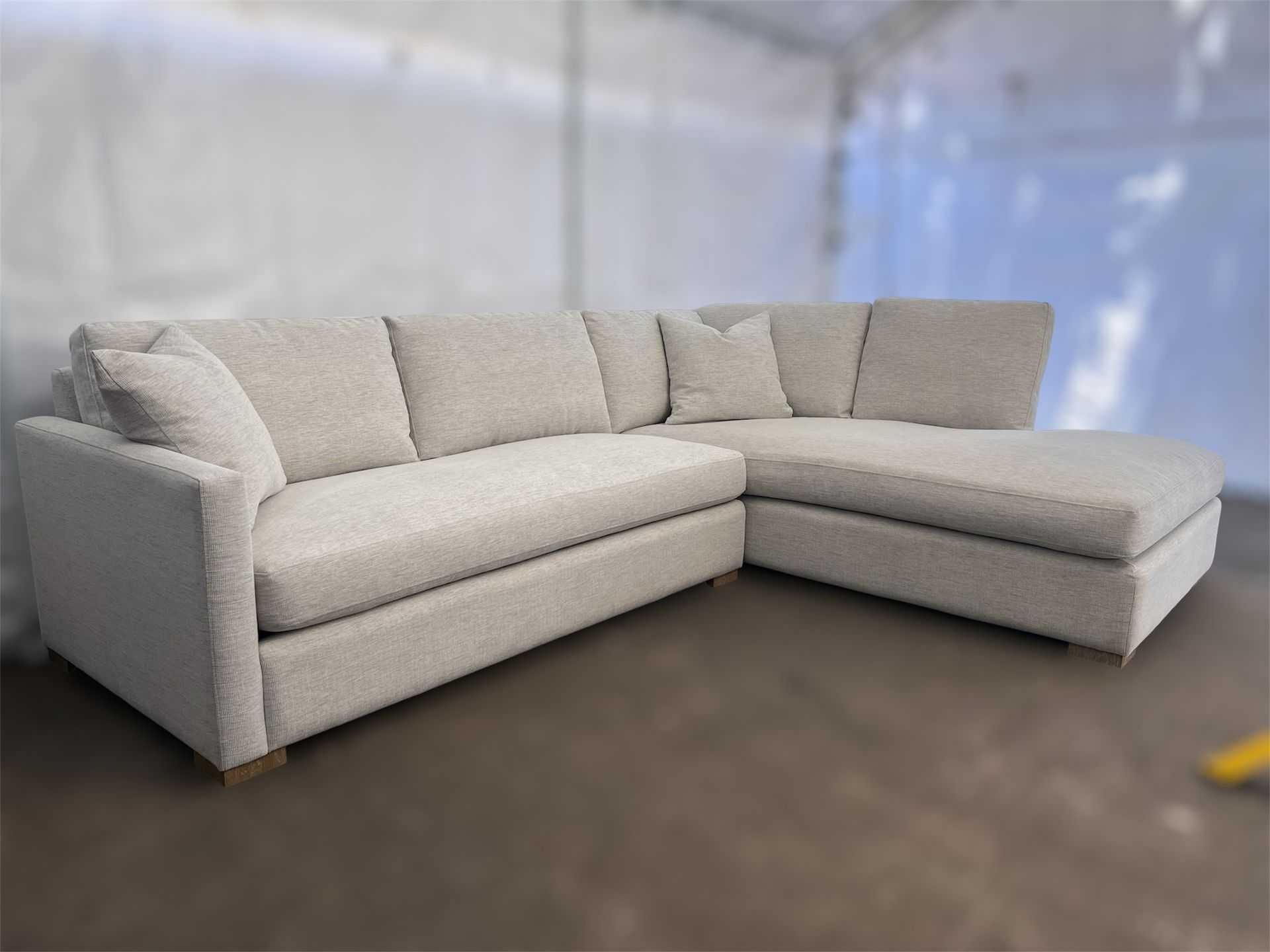 High-Tier Clara 2-Piece Sectional Sofa Delivery Available
