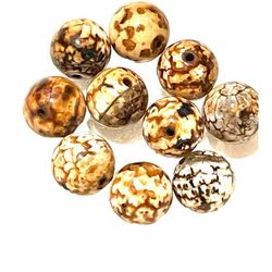 5 For $50. Lot Of 6- 15mm Beads