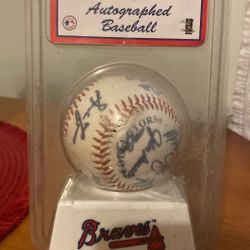 Autographed baseball