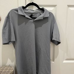 Grey Lululemon Men’s Collared Shirt