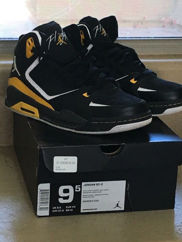 Jordan Flights Black and Yellow
