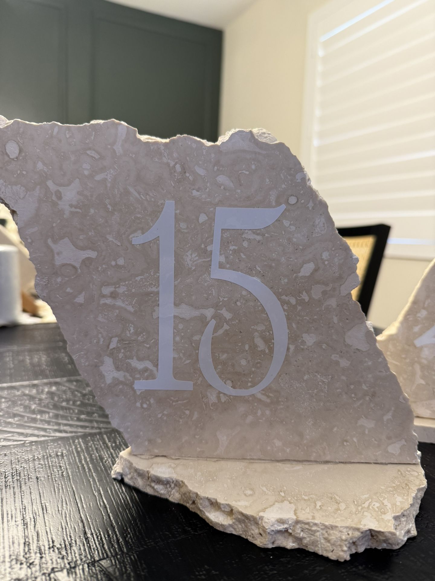 Stone Table Numbers