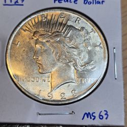 1923 Peace Dollar 
