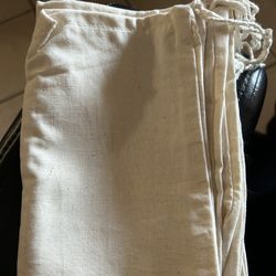 Muslin Small Cotton Drawstring Bags  NEW