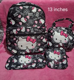 Hello Kitty 4 piece 12 inch backpack