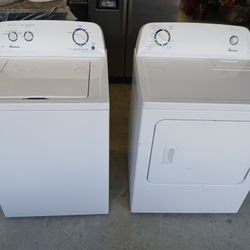 3.5 Amana top load washer & 6.5 Amana front load electric dryer Set. 