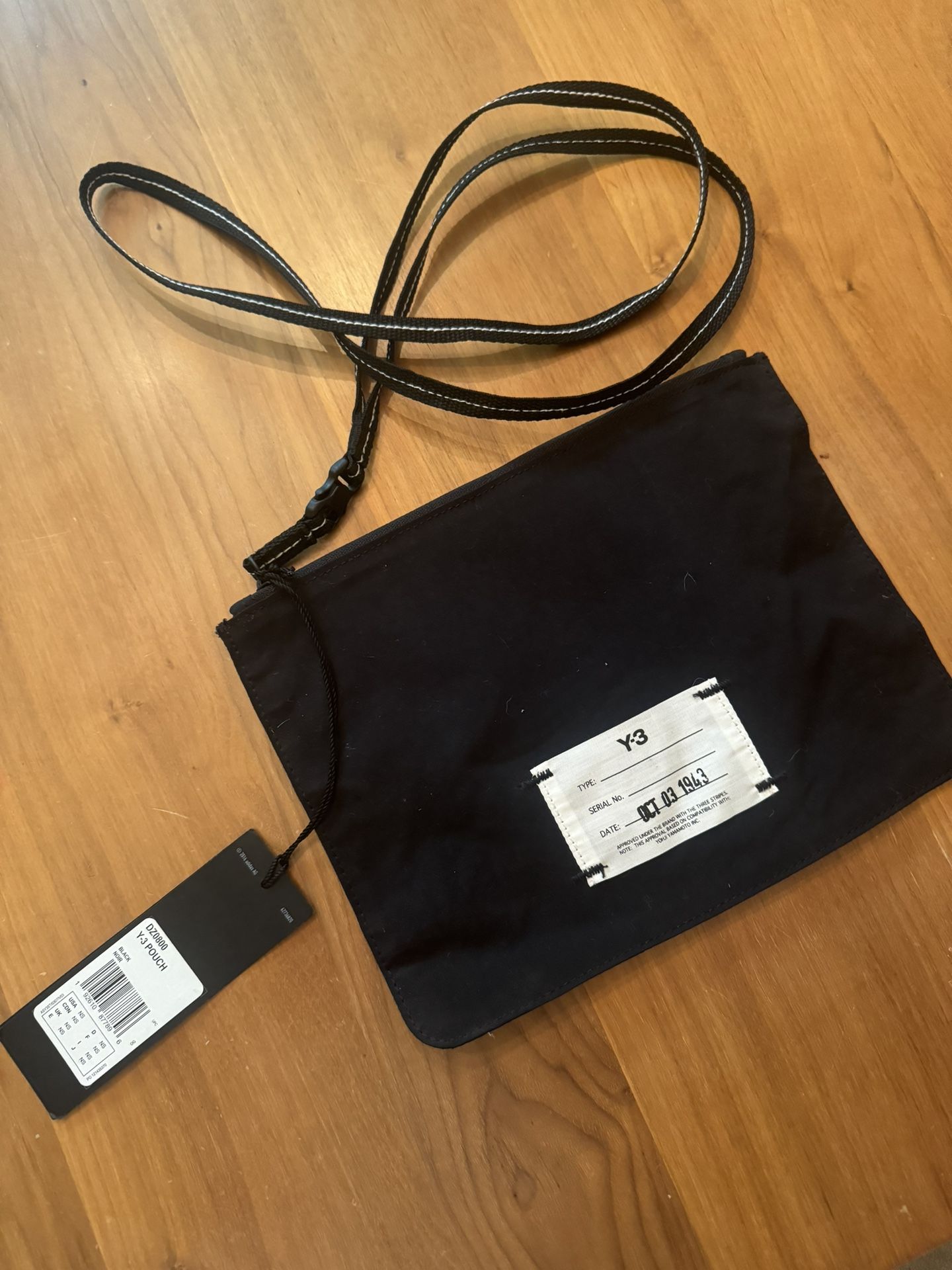 Y-3 black crossbody pouch brand new