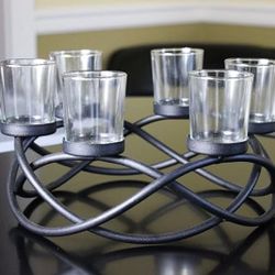IRON CANDLE HOLDER