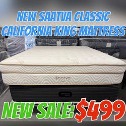 NEW SAAATVA CLASSIC CALIFORNIA KING MATTRESS
