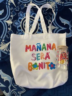 Tote Bag And Glass Can Tumbler 