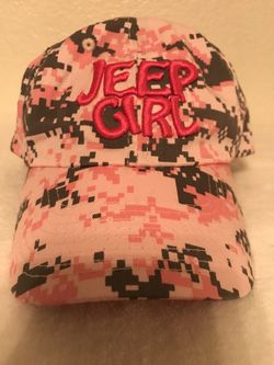 JEEP GIRL PINK camouflage cap.