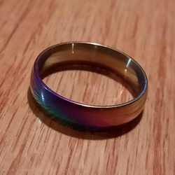 Luxorius Polished Rainbow Ring