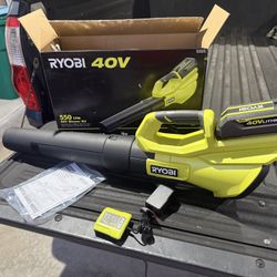 Ryobi 40v battery operated blower 550cfm  brand new