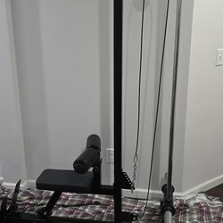 Lat Pull Down And Row Machine
