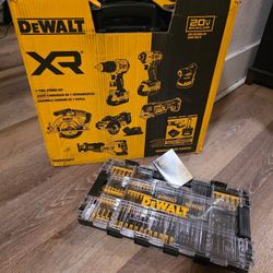 DEWALT 20-volt Max 7-Tool Brushless Power Tool Combo Kit with Soft Case (2-Batteries Included and Charger Included)