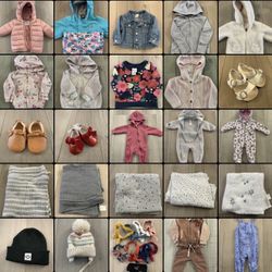 Baby Girl Size 3-6 Month Clothing Bundle (75pc) 
