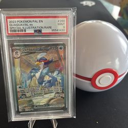 2023 pokemon pal en quaquaval ex special illustration rare  #260 psa 9