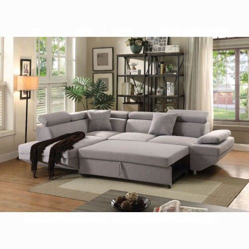 Brand New Grey Modern Sectional Sofa Sleeper