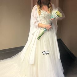 Cherie Sophia Wedding Dress Strapless  Size 10