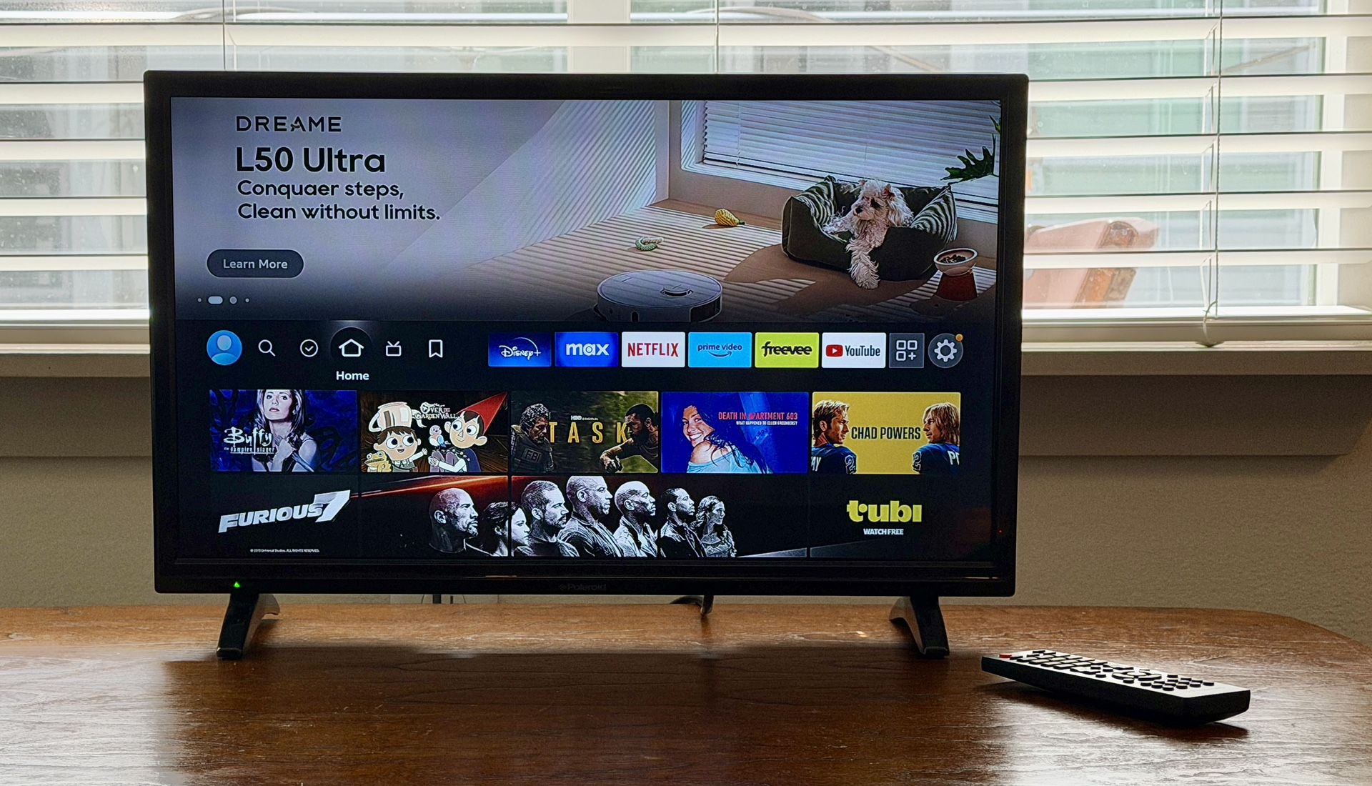 LIKE NEW - 24” TV with remote