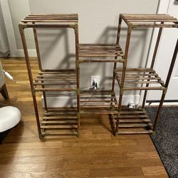 Nice Indoor/Outdoor Wood Plant Stands for Multiple 
