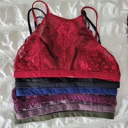 Bundle of VS High Neck Lace Bralettes