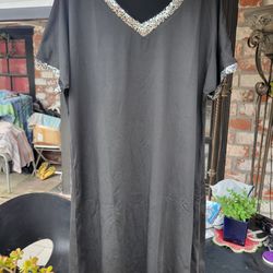 black tunic with sequins 2XL