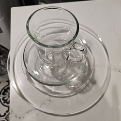 Clear Glass Dinner Set Service For 8 