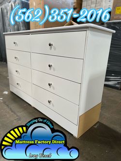 Eight drawer white compressed dresser cajonera mueble nuevo