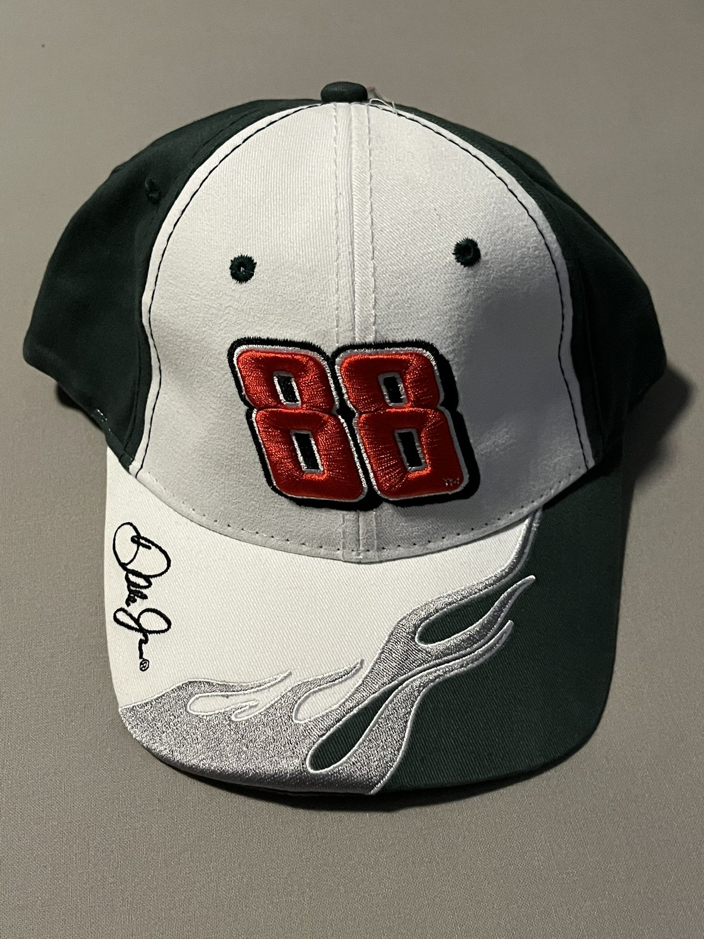 Vintage Dale Earnhardt Jr. 88 NASCAR Flame Visor Strapback Hat Cap