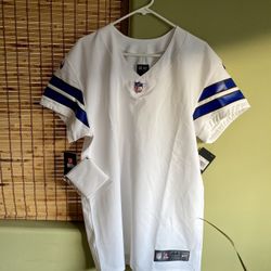 Dallas Cowboys NFL White Official NFL Jersey White & Blue Color