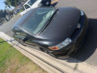 Black Honda Civic coupe