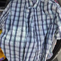 CINCH SHORT SLEEVE BUTTON DOWN SHIRT SZ L