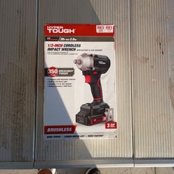 Hyper Tough 20 Volt Cordless And Brushless 1/2" Impact Wrench