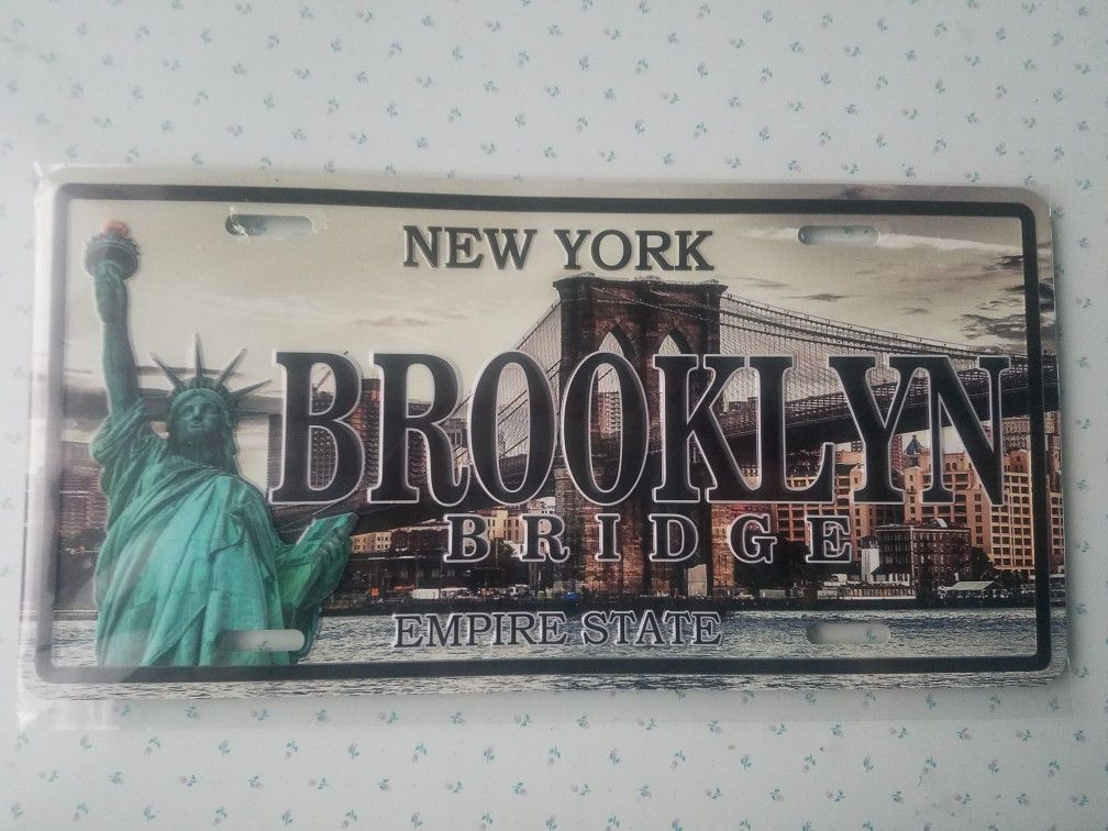 Brand New New York Souvenir License Plate