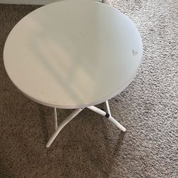 White Folding Small Table 