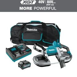 Makita 40V max XGT Brushless Cordless Deep Cut Portable Band Saw Kit, 4.0Ah