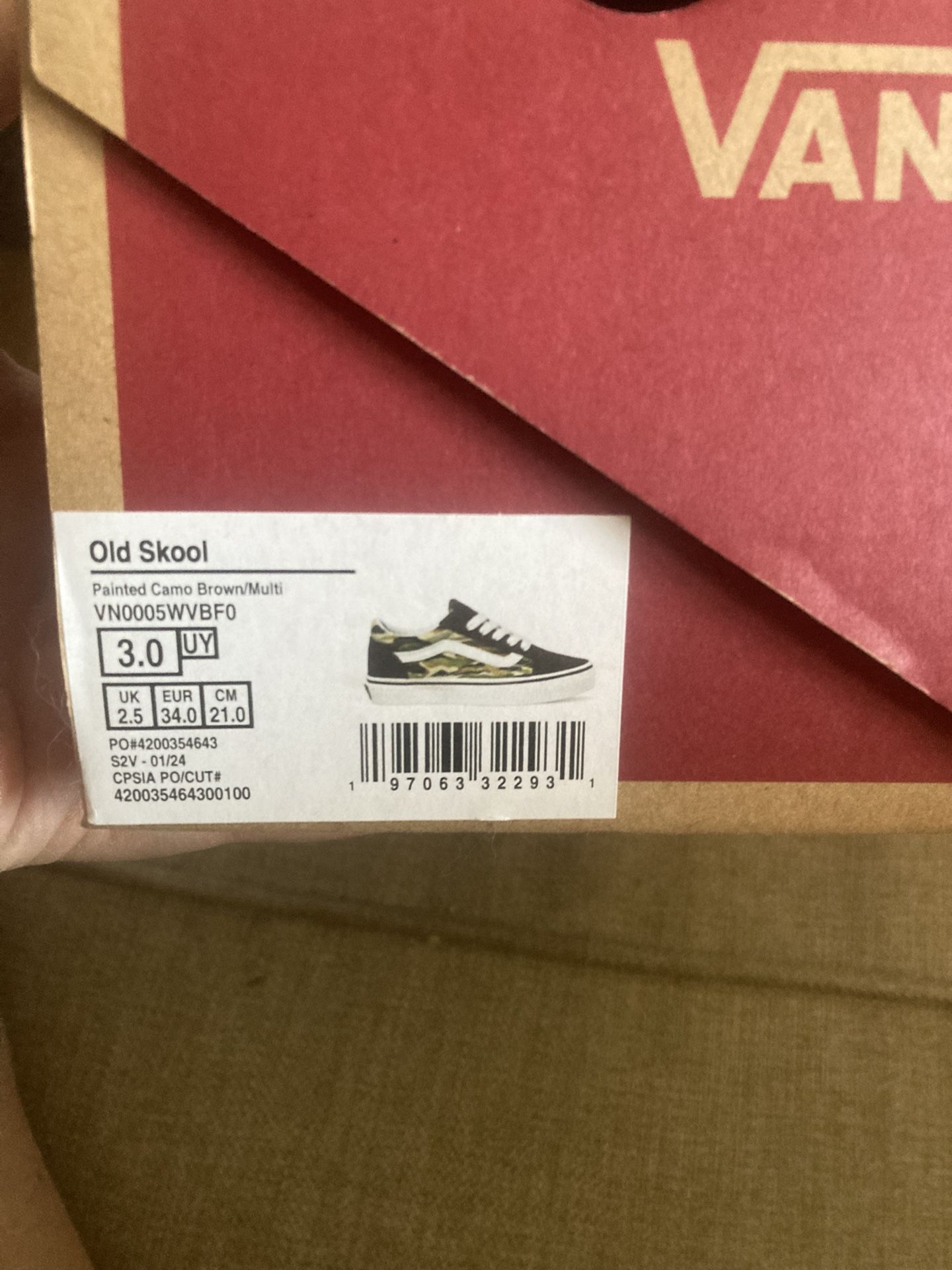 Kid Vans Size 3