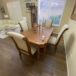 Beautiful Wood Dining Table And Chairs 