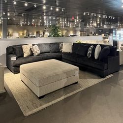 Charcoal 3PC Sectional Couch