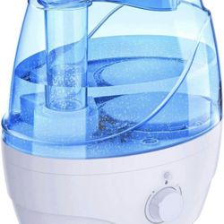 Humidifiers for Bedroom Large Room Home, 2.2L Cool Mist Humidifier for Baby Kids Nursery, 30 Hours with Whisper-Quiet Operation, Adjustable 360° Rotat