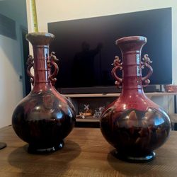 Chinese Dragon Vases