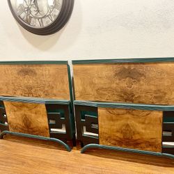 Beautiful Pair Of Art Deco Head And Foot Boards