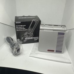 Game Boy Advance SP IPS Backlit - NES Edition - Charger & Box Included