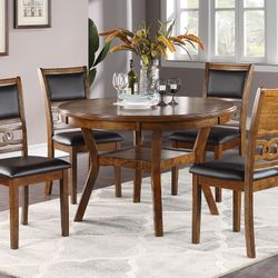 Brown Dining Table Set 