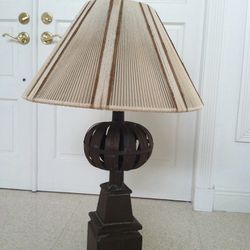 Custom metal sculptured lamp