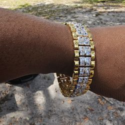 I Deliver I Ship 14k Gold Plated Bracelet